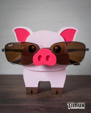 PIGGY GLASSES HOLDER