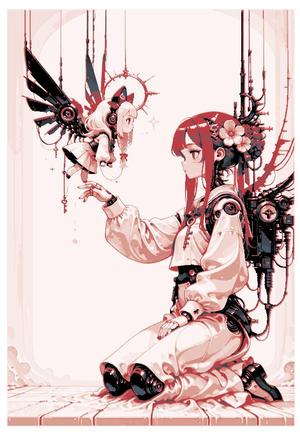 Wonderful world animated and beautiful - Lady and her creation - Wall Art