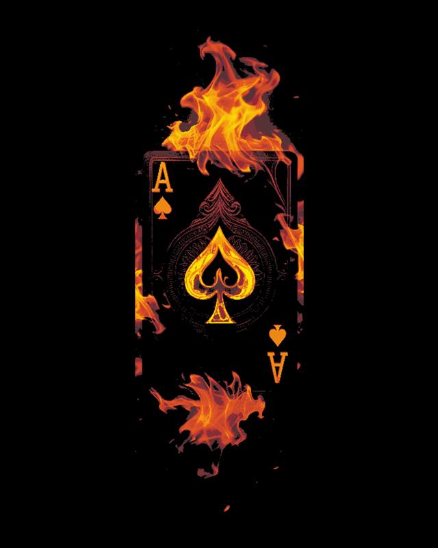 The Ace of Spades in the Card Killer Fire and Brimstone - Set of bookmarks