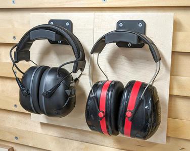 Universal Headphone / Ear-Protection Wall Holder