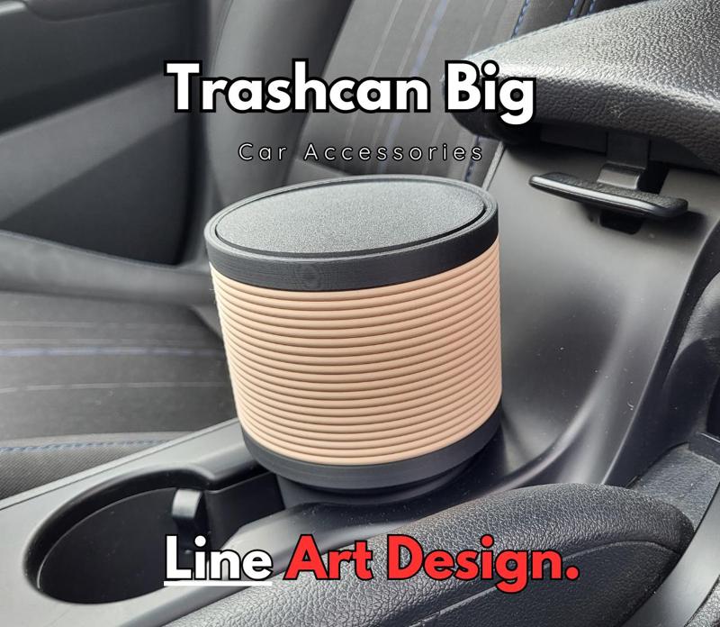 Car Trashcan Bin Container Big
