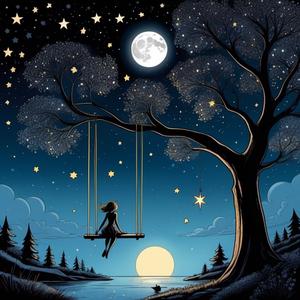Fantasy landscape - Girl on the swing - Hueforge