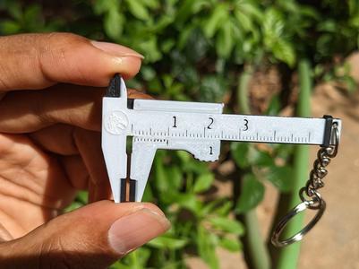 Pocket Caliper Keychain