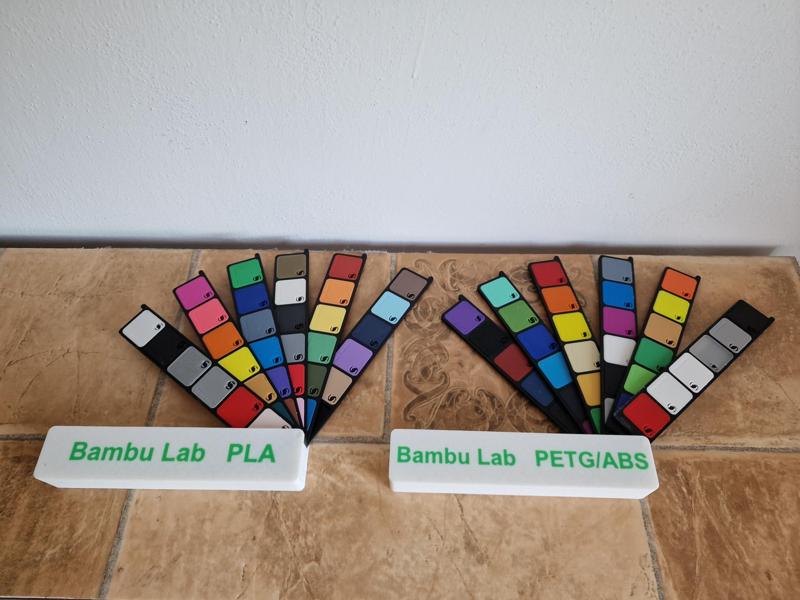 Bambu Lab Filament Swatches box