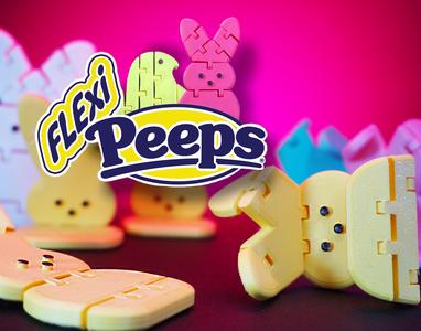 Flexi Easter Peeps - Peep Bunny and Chick Fidget