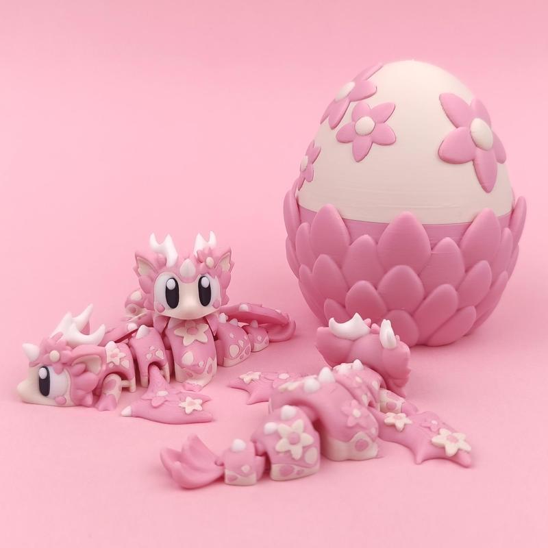 Flexi Cherry Blossom Dragon & Egg Print-in-place