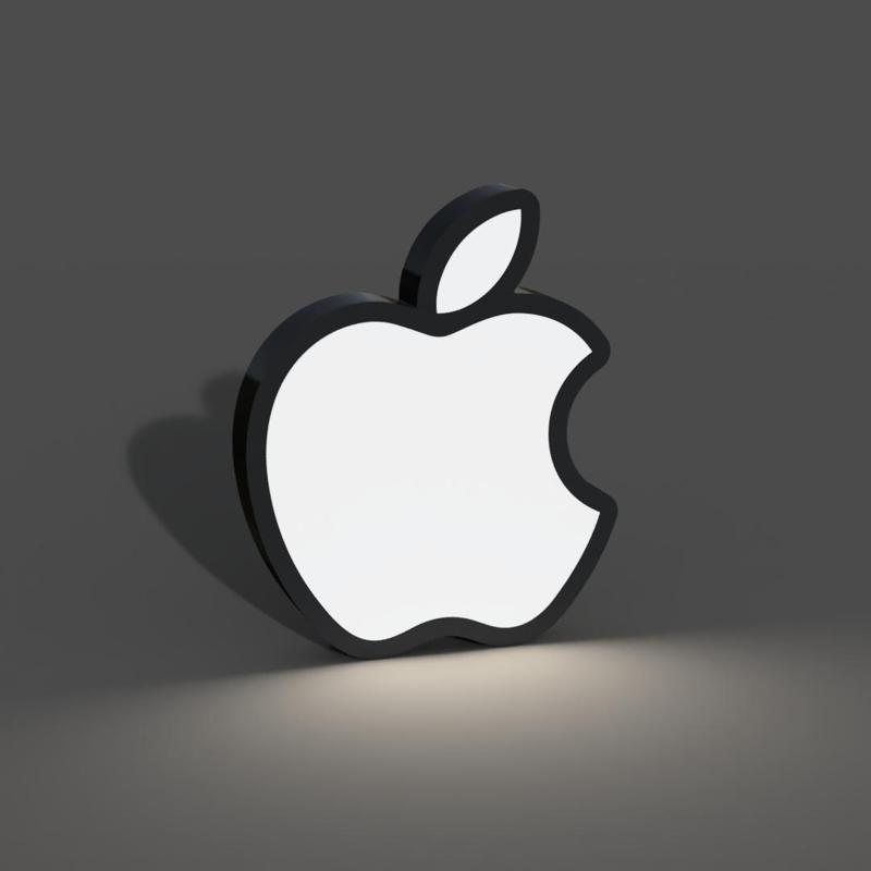 Apple Logo Lightbox LED Lamp