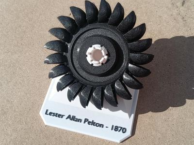 Pelton turbine desk model