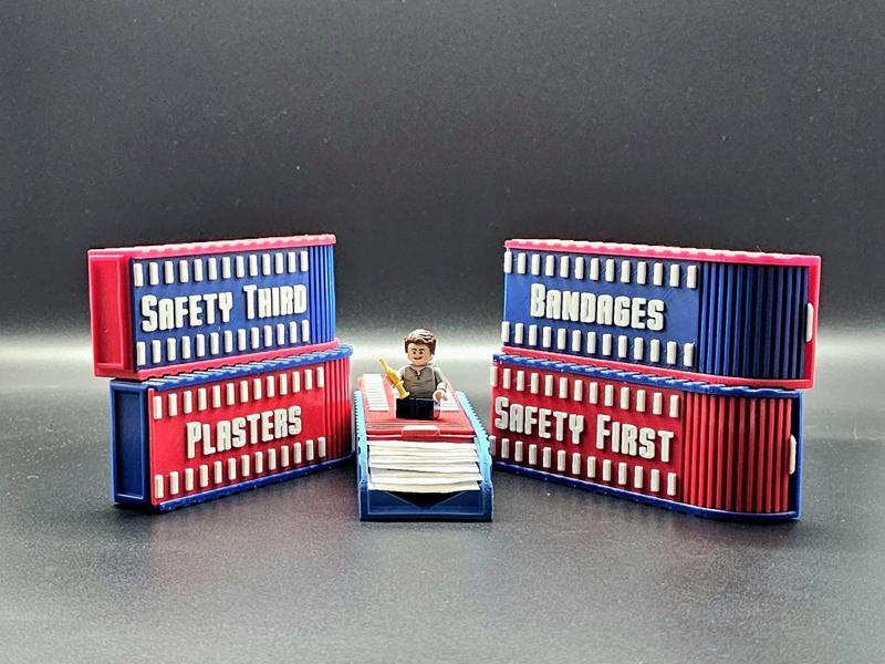 Don't freight, contain your plasters!