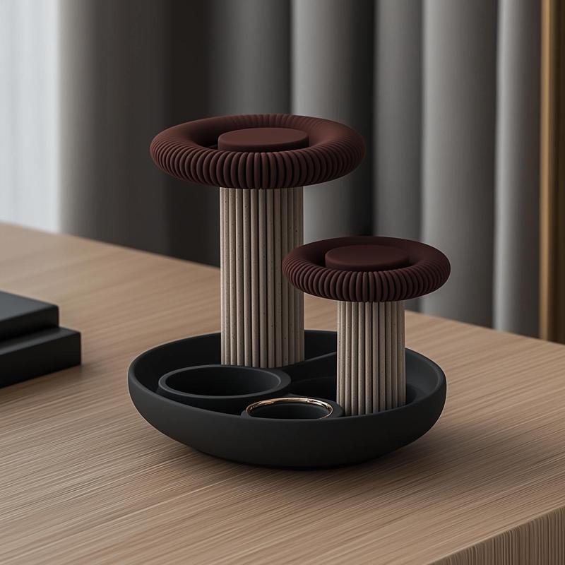 Mushroom Grove Organizer – 3D-Printable Modern Storage