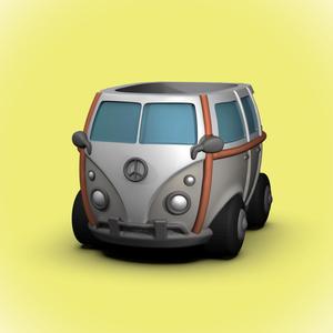 VW Bubble Bus -Bowl/Pot (+BambuLab AMS file)
