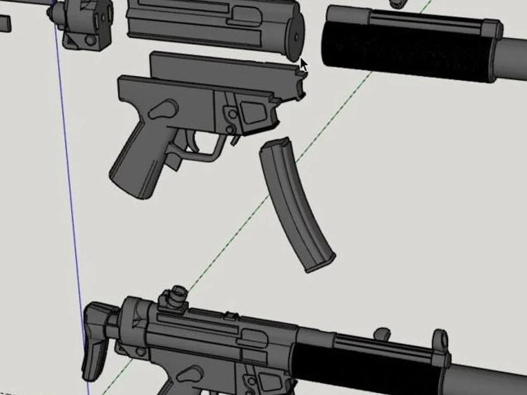 Prop MP5 Gun