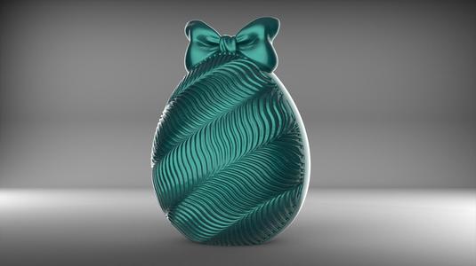 Trippy Wave Egg Container