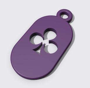 Key Fob - Ace of Clubs