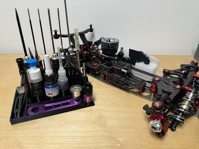 Table screwdriver and tool holder for RC 