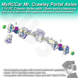 MyRCCar Mr. Crawley Portal Axles