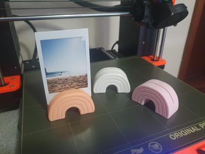 Rainbow Polaroid Stand