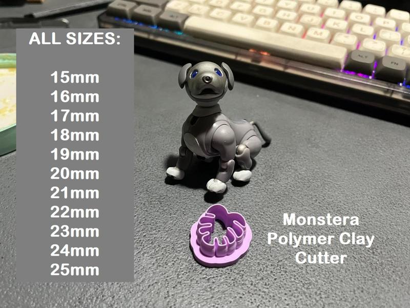 Monstera Polymer Clay Cutters—Eleven-Piece Set
