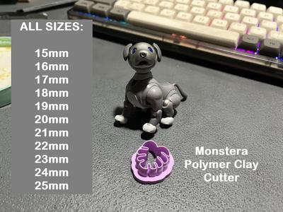 Monstera Polymer Clay Cutters—Eleven-Piece Set