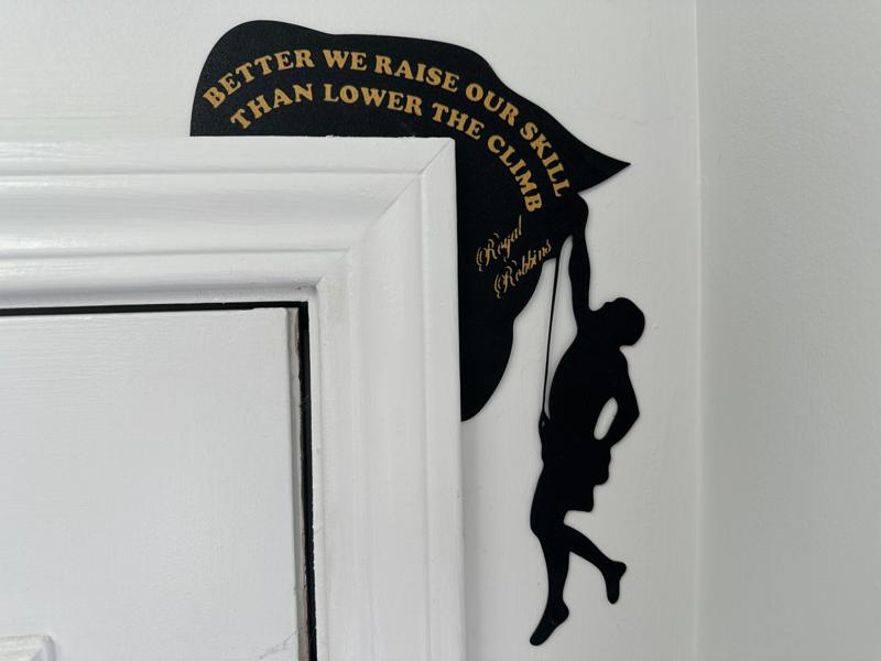 Rock Climber Door Corner