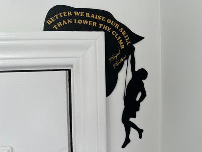 Rock Climber Door Corner