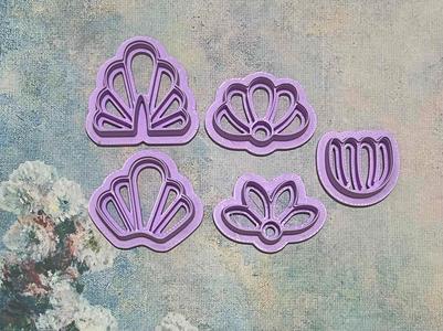 Flower Design Polymer Clay Cutters Imprint Series