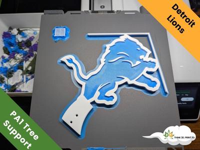 Detroit Lions Support Tree PA1 Country Birdfeeder