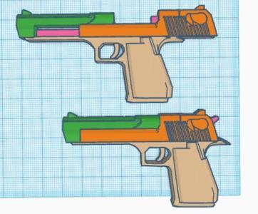 Desert Eagle Model With Moving Parts