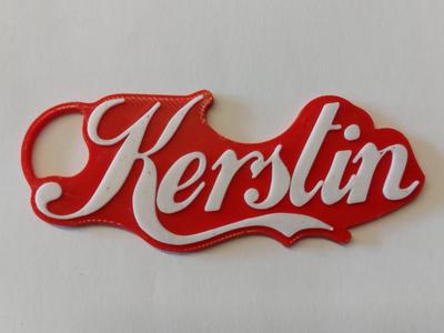 Kerstin Coca-Cola Style Keychain