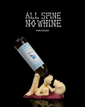 All Spine no Whine Wine Holder