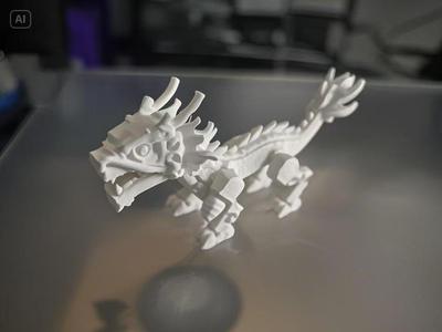 Building Block Style Chinese Dragon