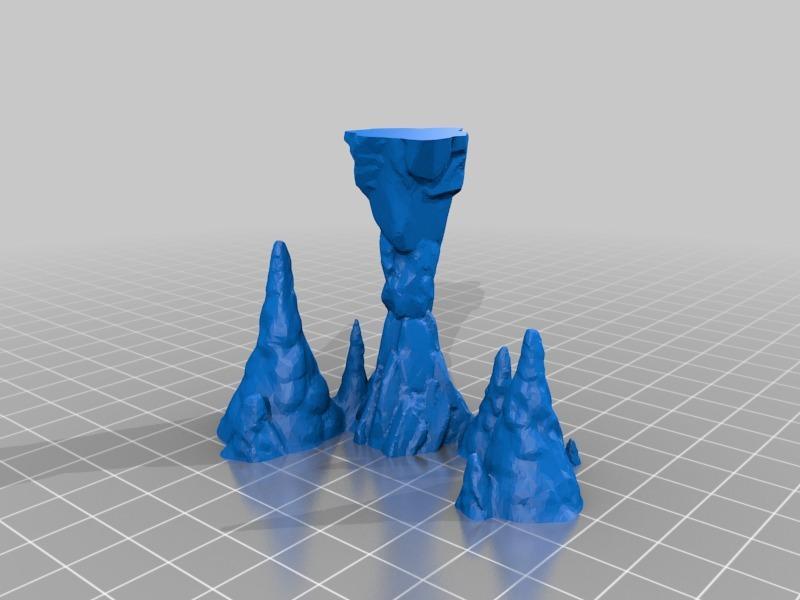 stalagmites