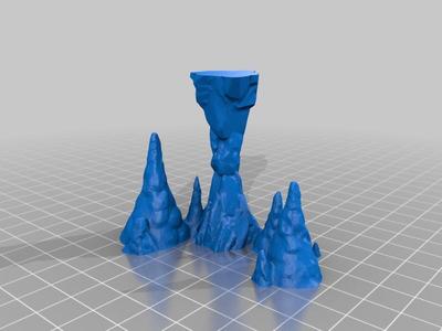 stalagmites