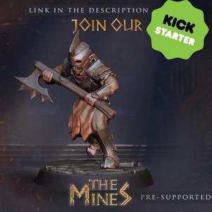 Goblin captain with axe Tabletop miniature