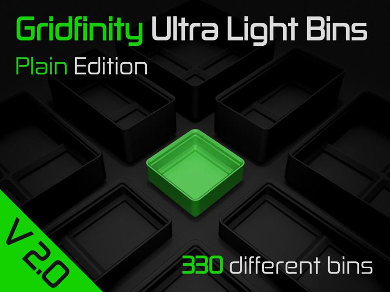 Gridfinity Ultra Light Bins - Plain Edition
