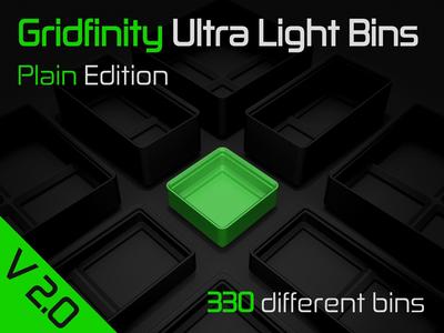 Gridfinity Ultra Light Bins - Plain Edition