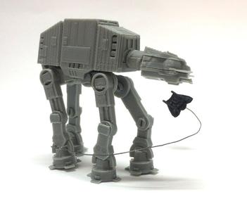 ATAT Kit Card - Christmas Ornament - Fully Articulated - Puzzle 2.5" tall