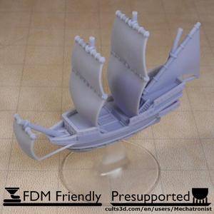 Galleon Ship Model Compatible With DnD Spelljammer