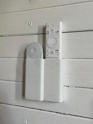 Remote control holder for Chromecast + Samsung TV