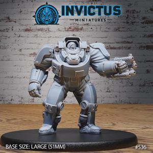 Heavy Exosuit / Human Soldier / Giant Exoskelet Officer / War Battle Robot / Steampunk Construct  / Invasion Army / Cyberpunk Droid / Sci-Fi Encounter