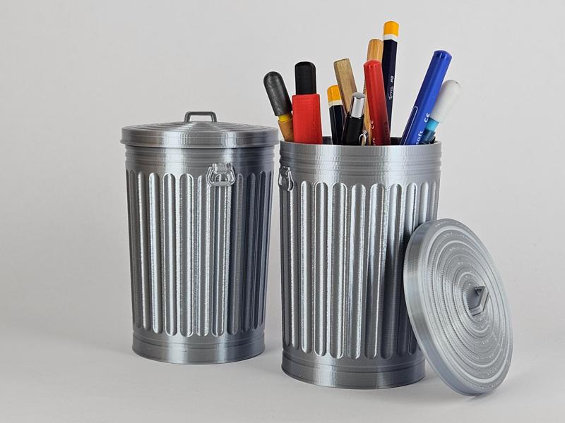 Trash Can Pen Holder