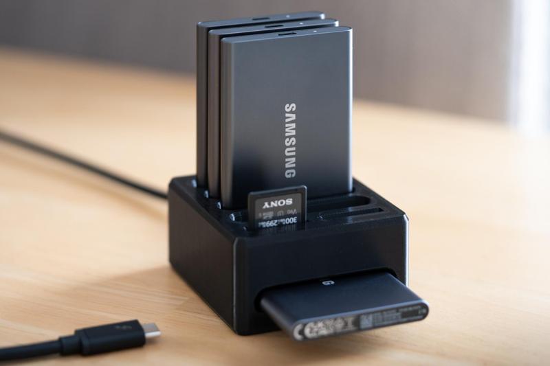 SSD Dock and Storage for Photographers and Videographers