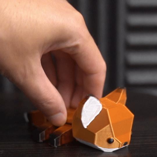Flexible Fox (Print-in-place)