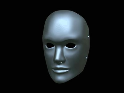 Human figurine mask