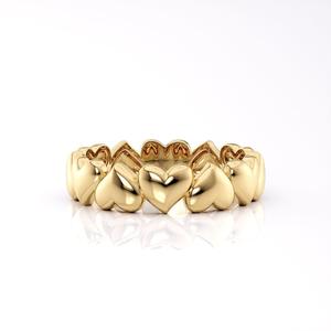 Band ring heart printable 3d model