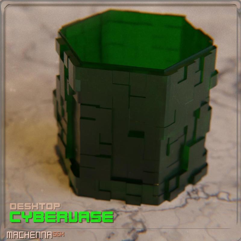 Cybervase | Sci-Fi Greebled Vase