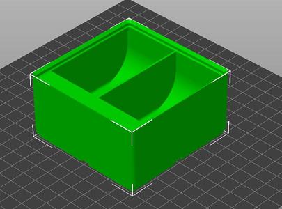Gridfinity easy dump parts tray