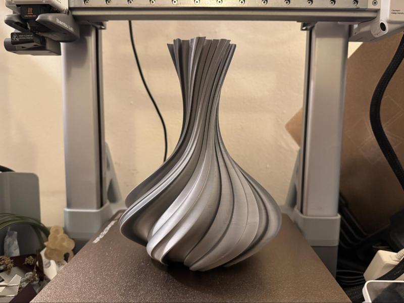 "Ocean Decanter" Contemporary Spiral Vase