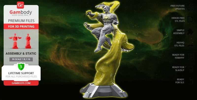 Hal Green Lantern 3D Printing Figurine | Assembly
