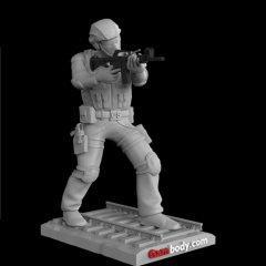 Counter-Terrorist Soldier 3D Model | Static Figure